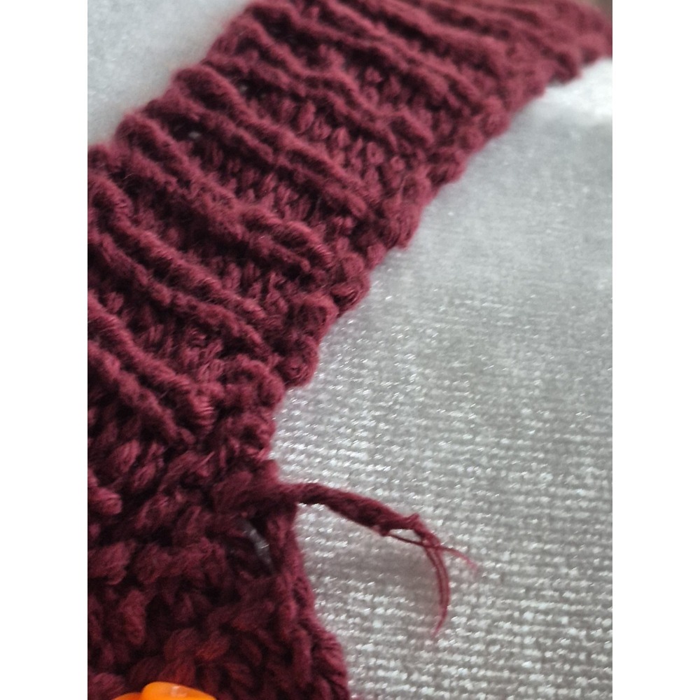 Anthropologie Maeve Ribbed Halter Knit Sleeveless Sweater Top Size M Maroon - Picture 6 of 7